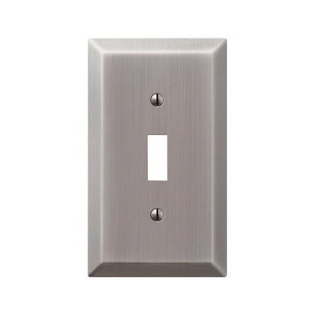 Amerelle Wall Plate, Number of Gangs: 1 Steel, Antique Nickel Finish, Metallic 163TAN